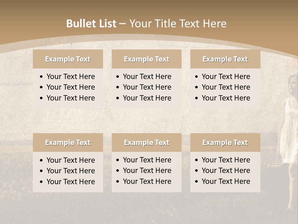 Classic Girl Path PowerPoint Template