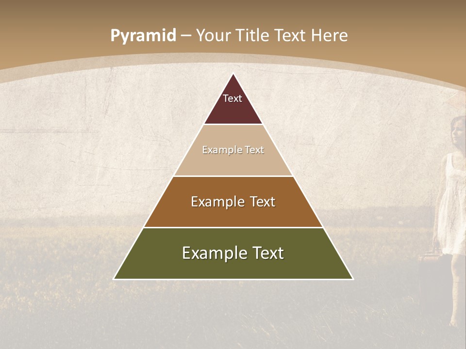 Classic Girl Path PowerPoint Template