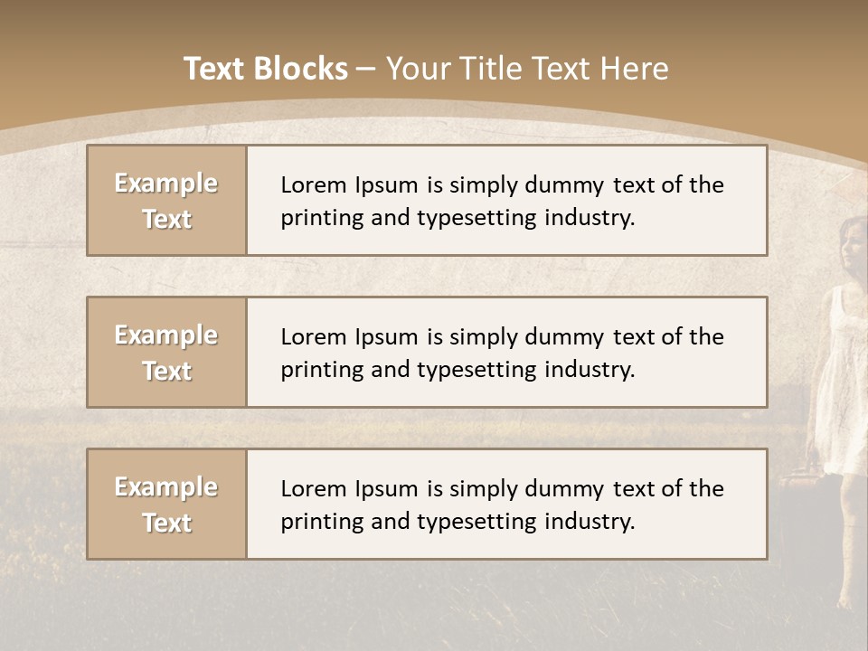 Classic Girl Path PowerPoint Template