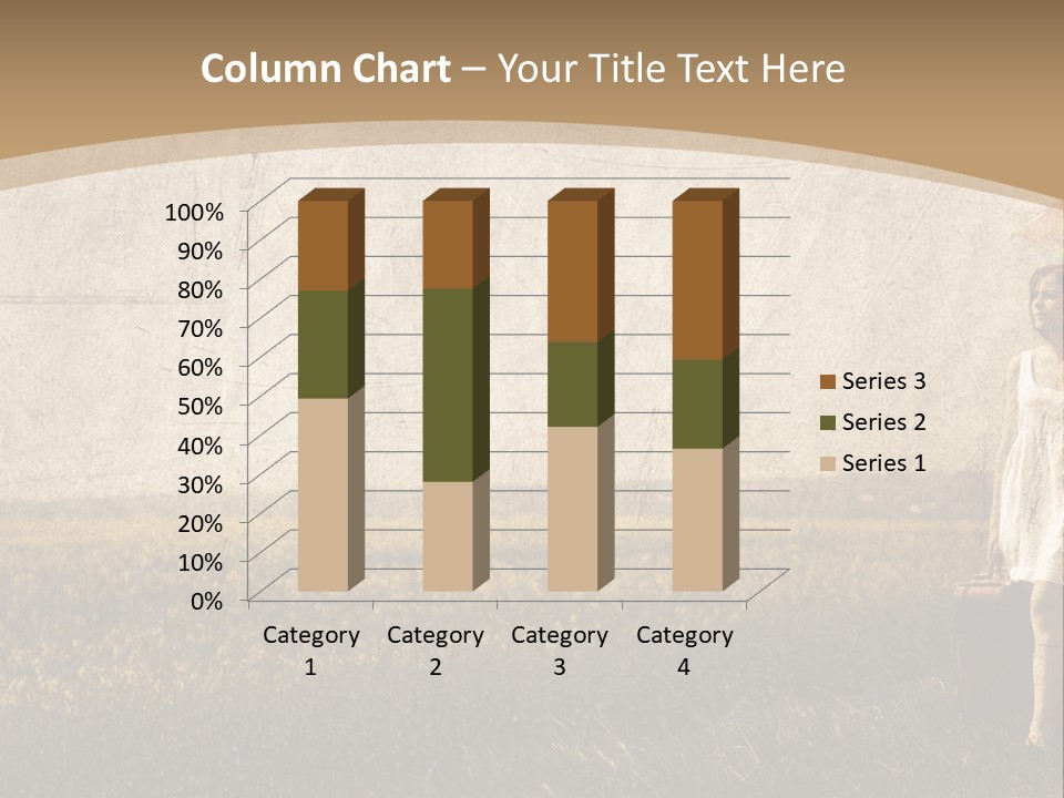 Classic Girl Path PowerPoint Template
