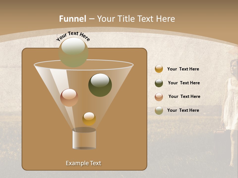 Classic Girl Path PowerPoint Template