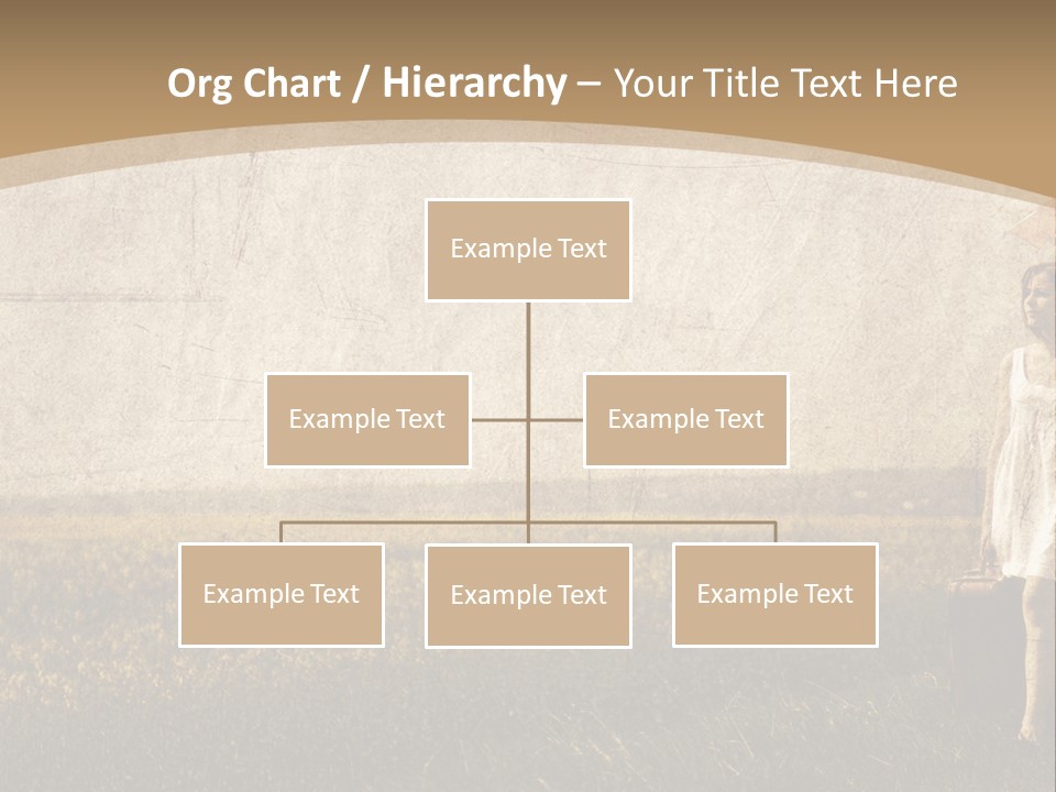 Classic Girl Path PowerPoint Template