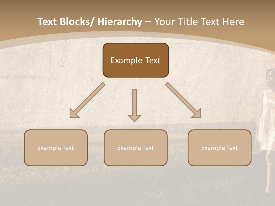 Classic Girl Path PowerPoint Template