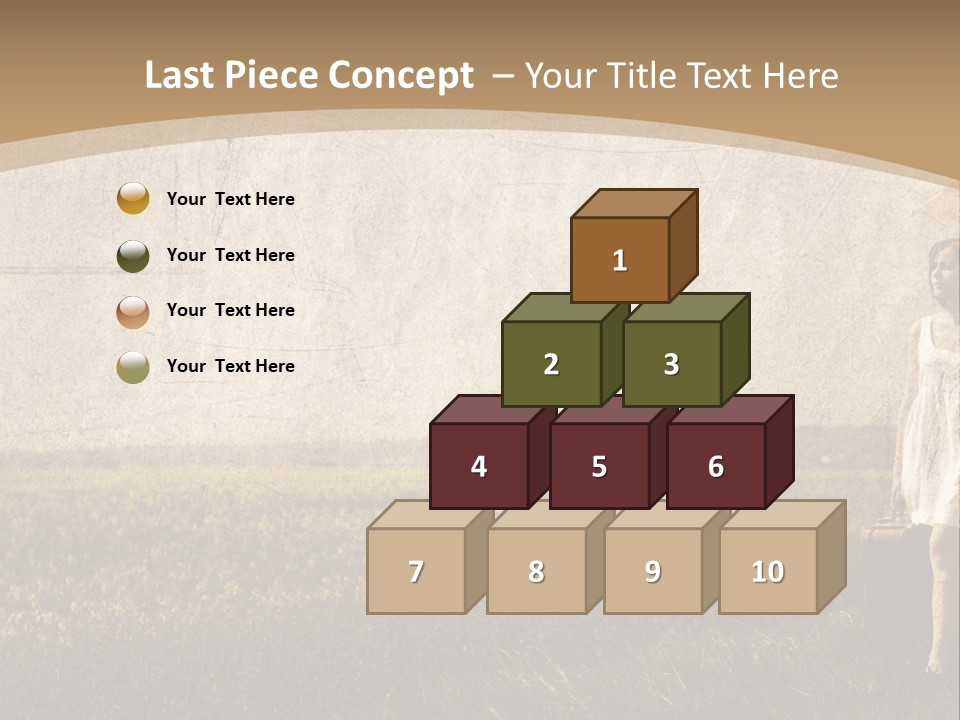 Classic Girl Path PowerPoint Template