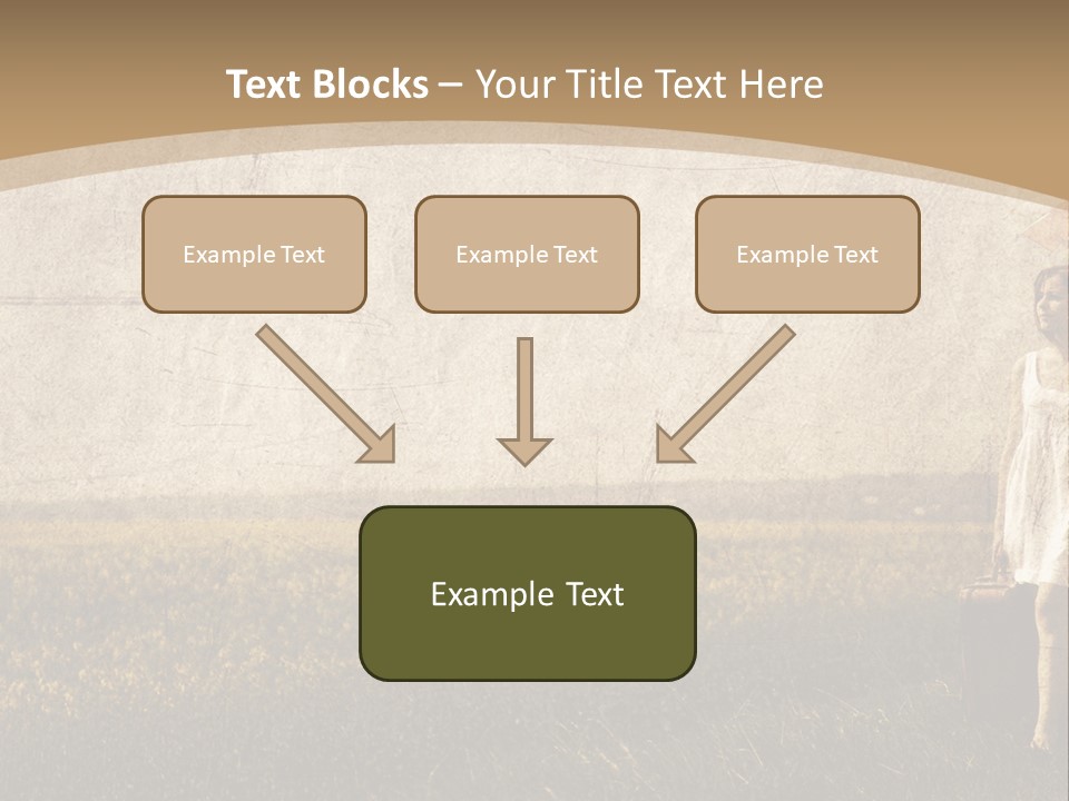 Classic Girl Path PowerPoint Template