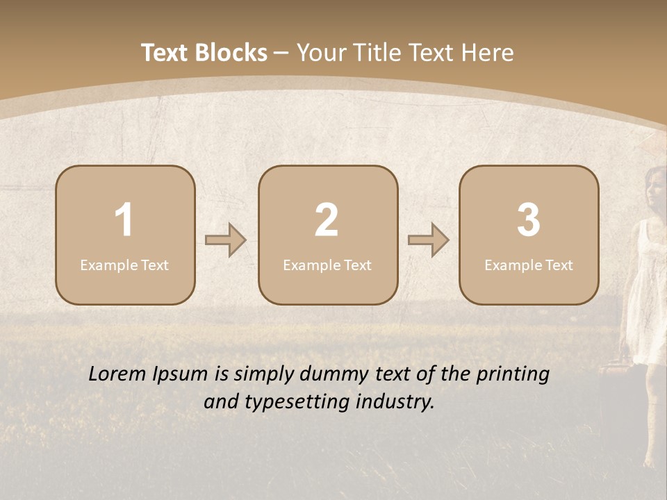 Classic Girl Path PowerPoint Template