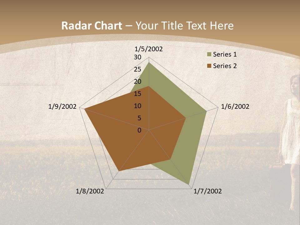 Classic Girl Path PowerPoint Template