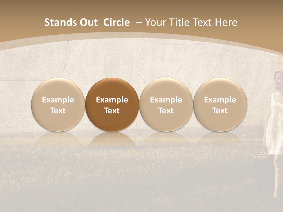 Classic Girl Path PowerPoint Template
