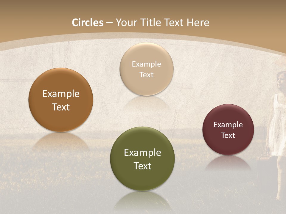 Classic Girl Path PowerPoint Template