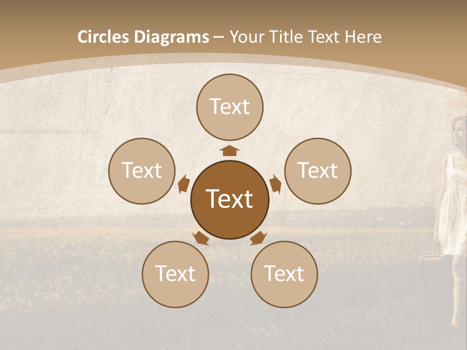 Classic Girl Path PowerPoint Template