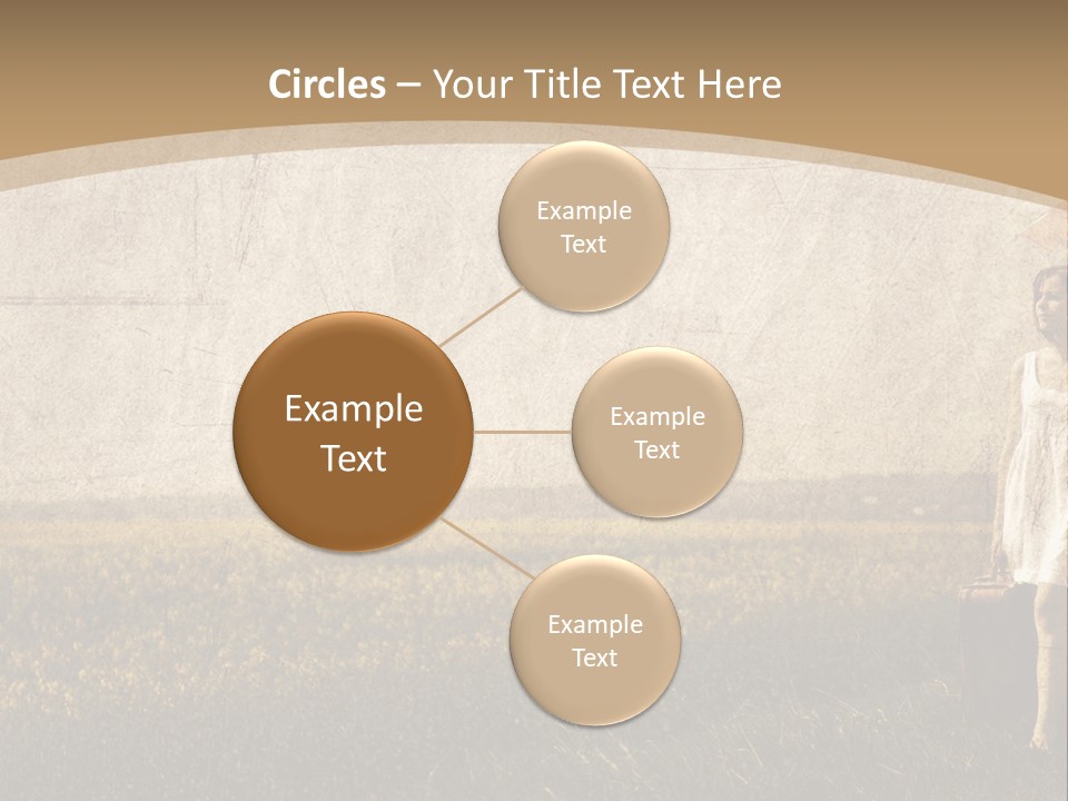 Classic Girl Path PowerPoint Template