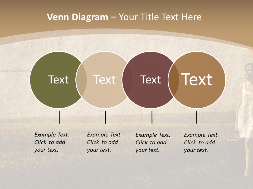 Classic Girl Path PowerPoint Template