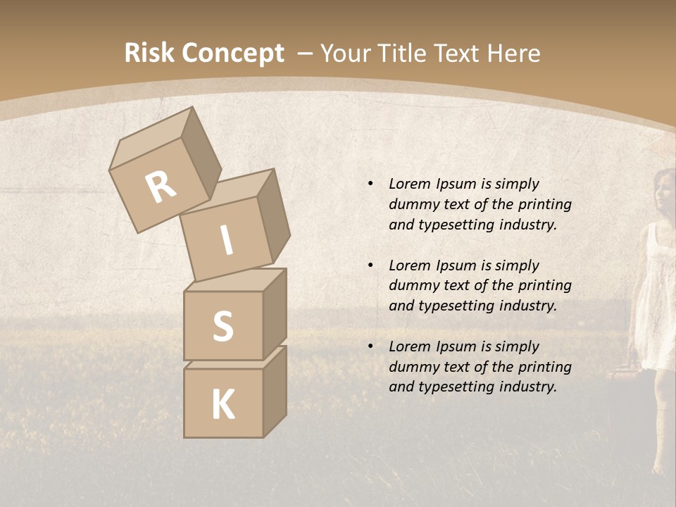 Classic Girl Path PowerPoint Template