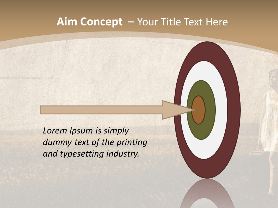 Classic Girl Path PowerPoint Template