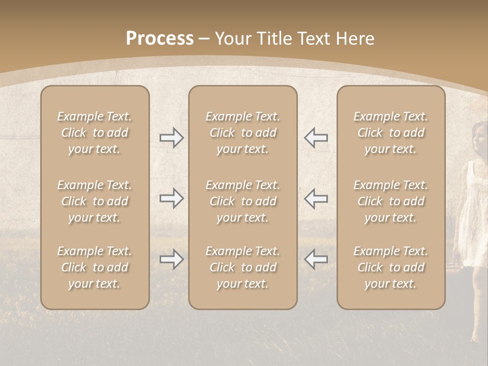 Classic Girl Path PowerPoint Template