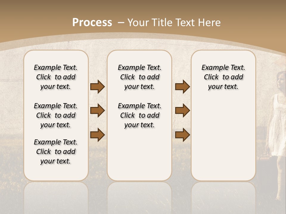 Classic Girl Path PowerPoint Template