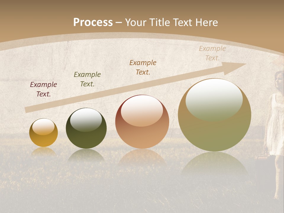 Classic Girl Path PowerPoint Template