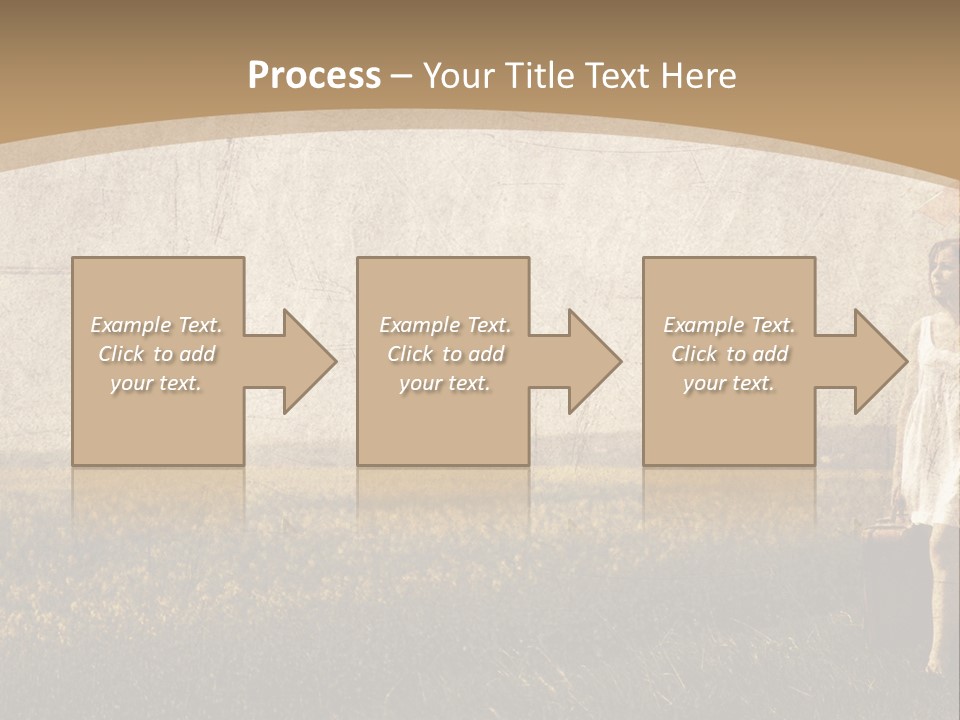 Classic Girl Path PowerPoint Template