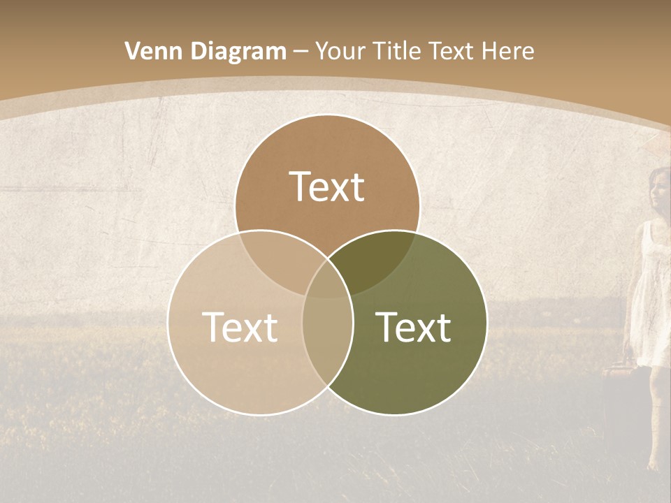 Classic Girl Path PowerPoint Template