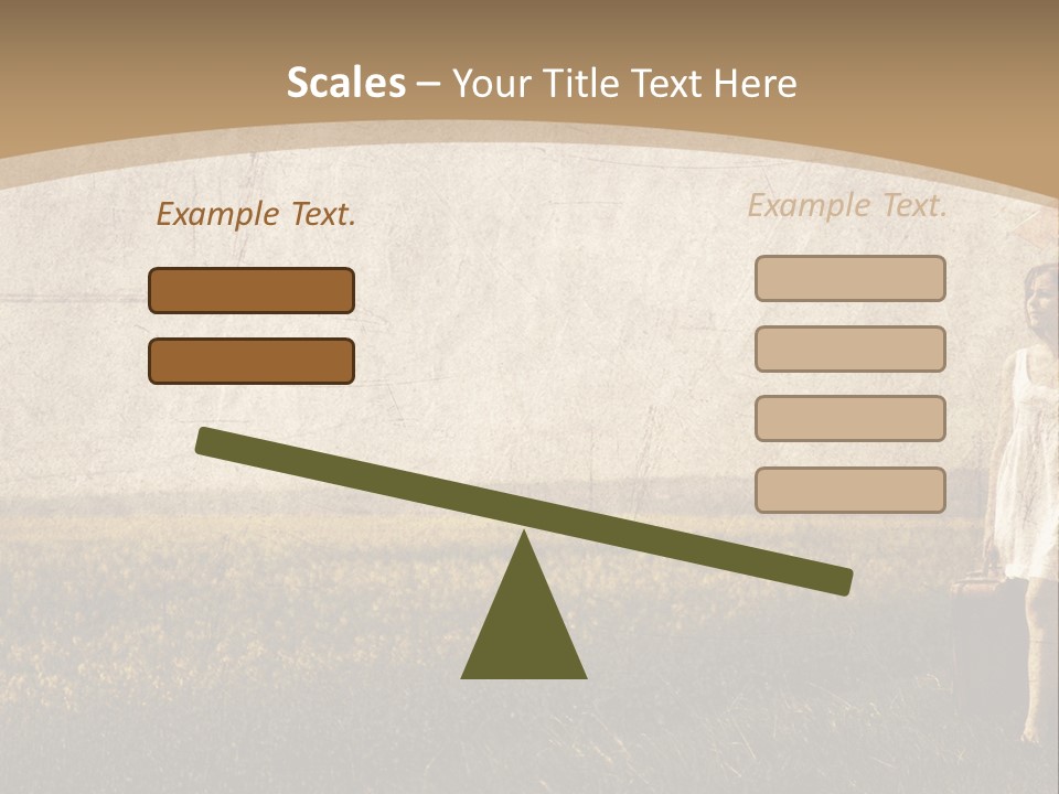 Classic Girl Path PowerPoint Template