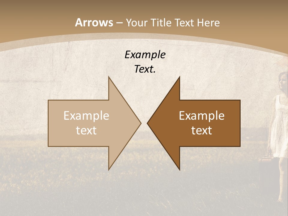 Classic Girl Path PowerPoint Template