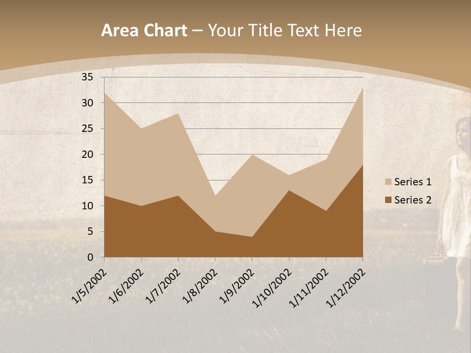 Classic Girl Path PowerPoint Template