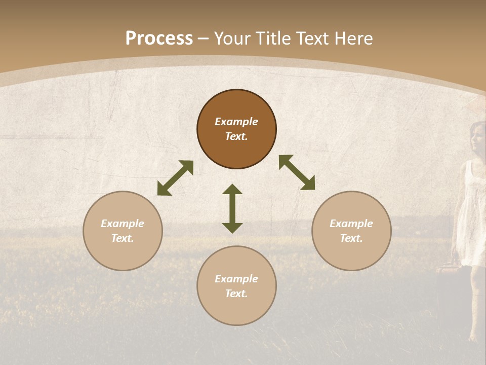 Classic Girl Path PowerPoint Template