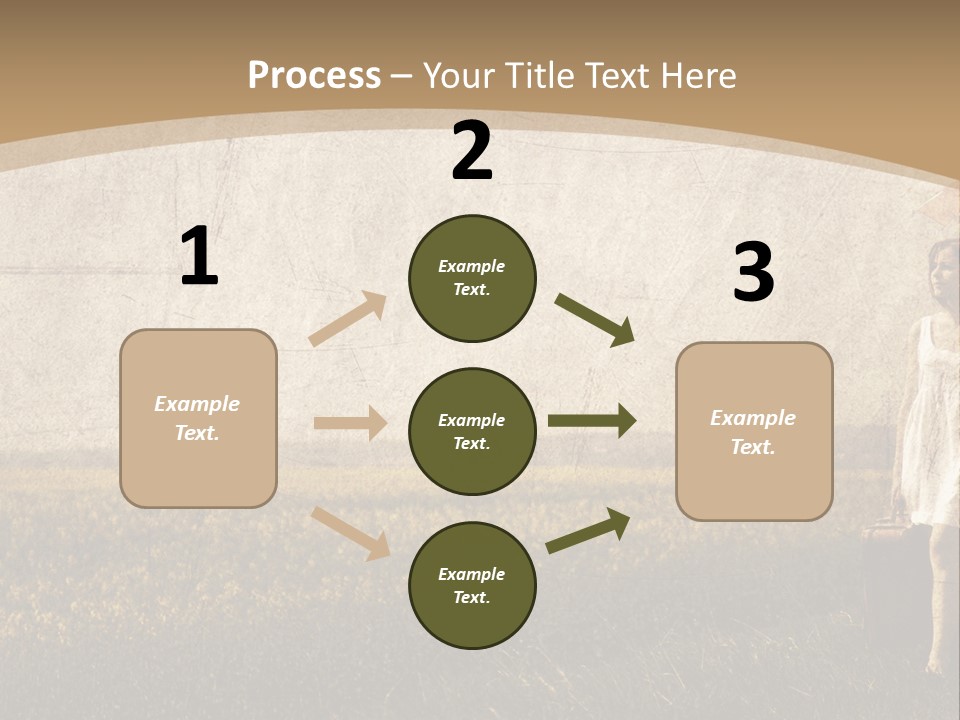 Classic Girl Path PowerPoint Template