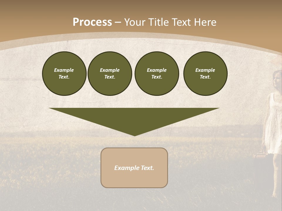 Classic Girl Path PowerPoint Template