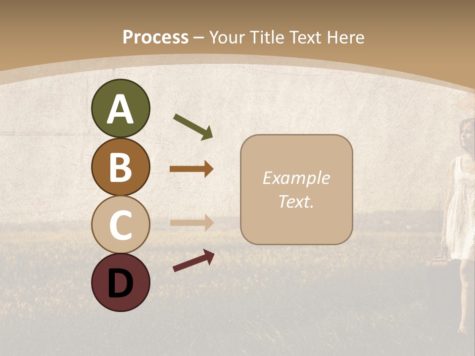 Classic Girl Path PowerPoint Template