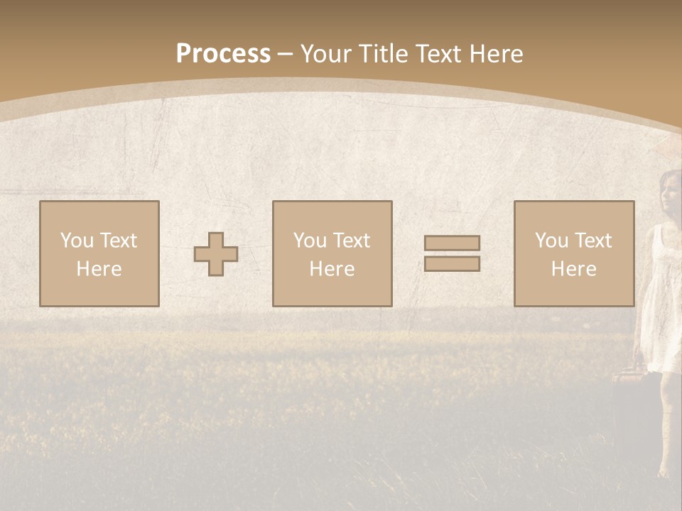 Classic Girl Path PowerPoint Template