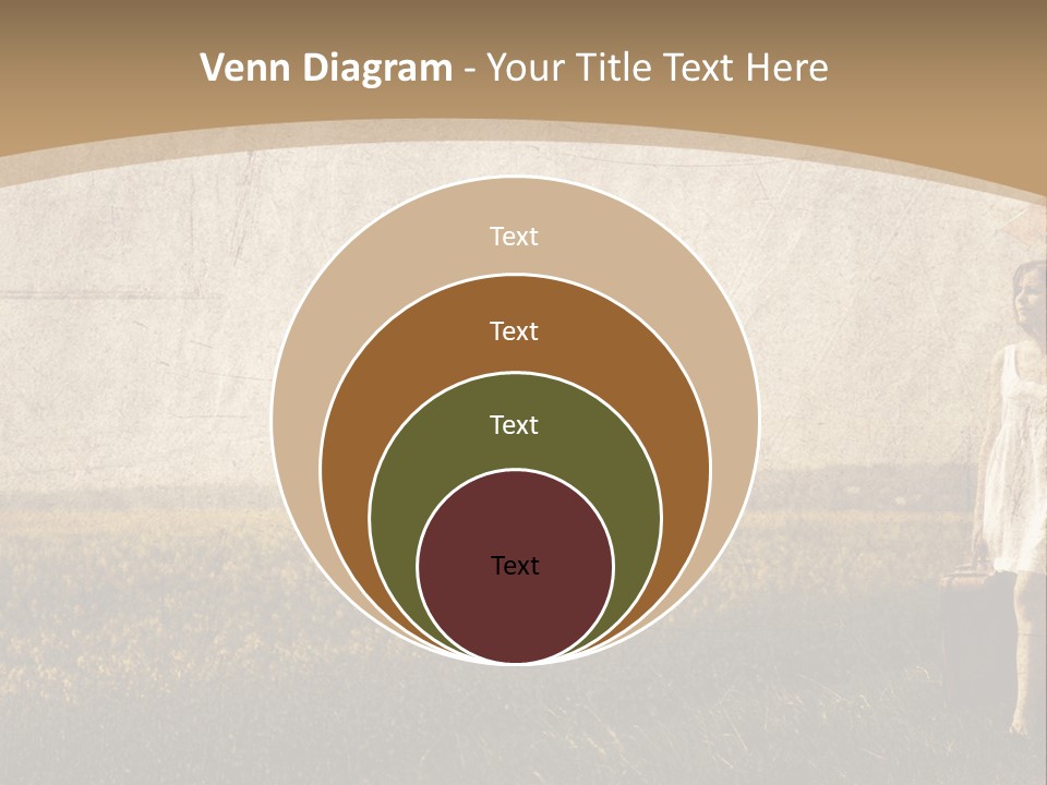 Classic Girl Path PowerPoint Template