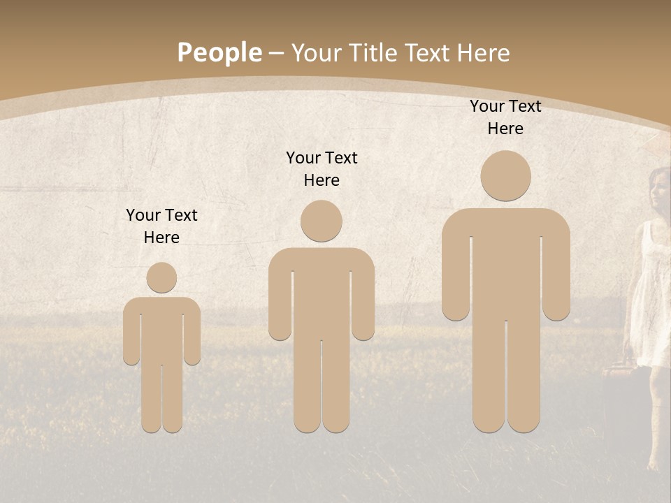 Classic Girl Path PowerPoint Template