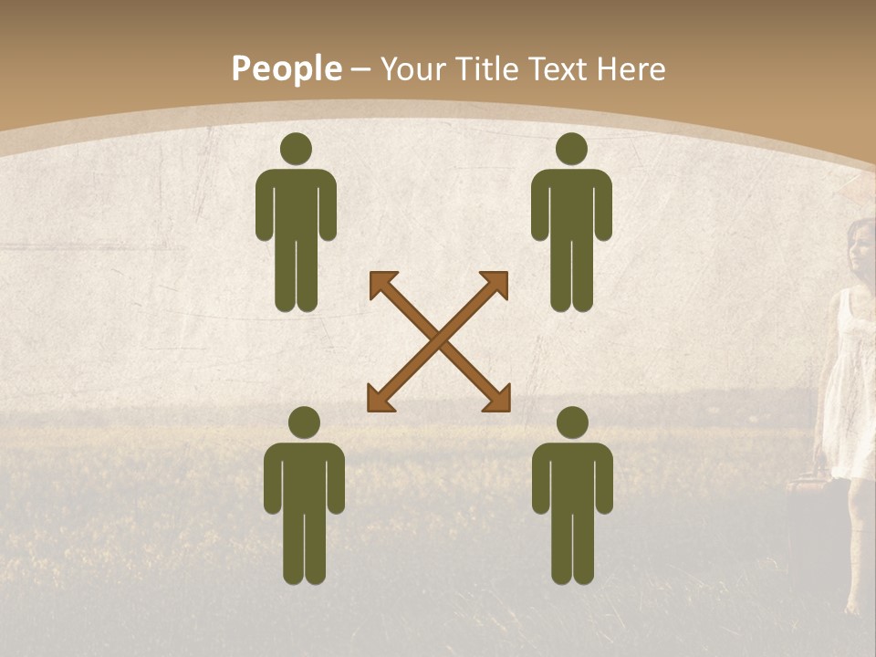 Classic Girl Path PowerPoint Template