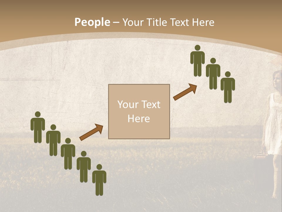 Classic Girl Path PowerPoint Template