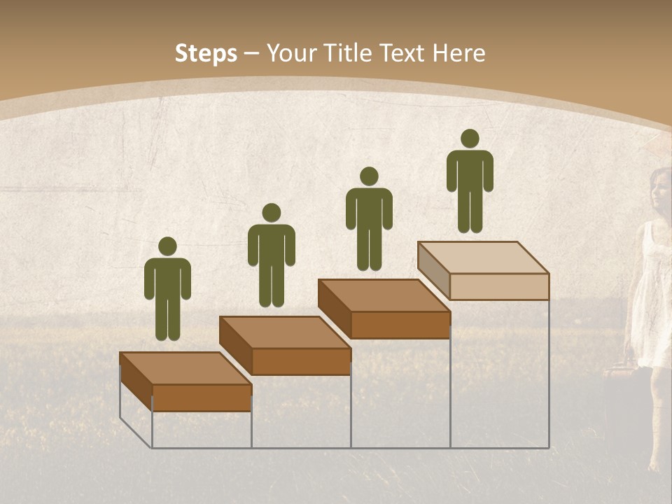 Classic Girl Path PowerPoint Template