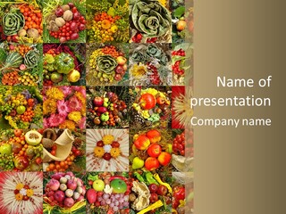 Composition Pattern Garden PowerPoint Template