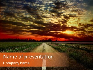 Dramatic Cloudscape Vanish PowerPoint Template