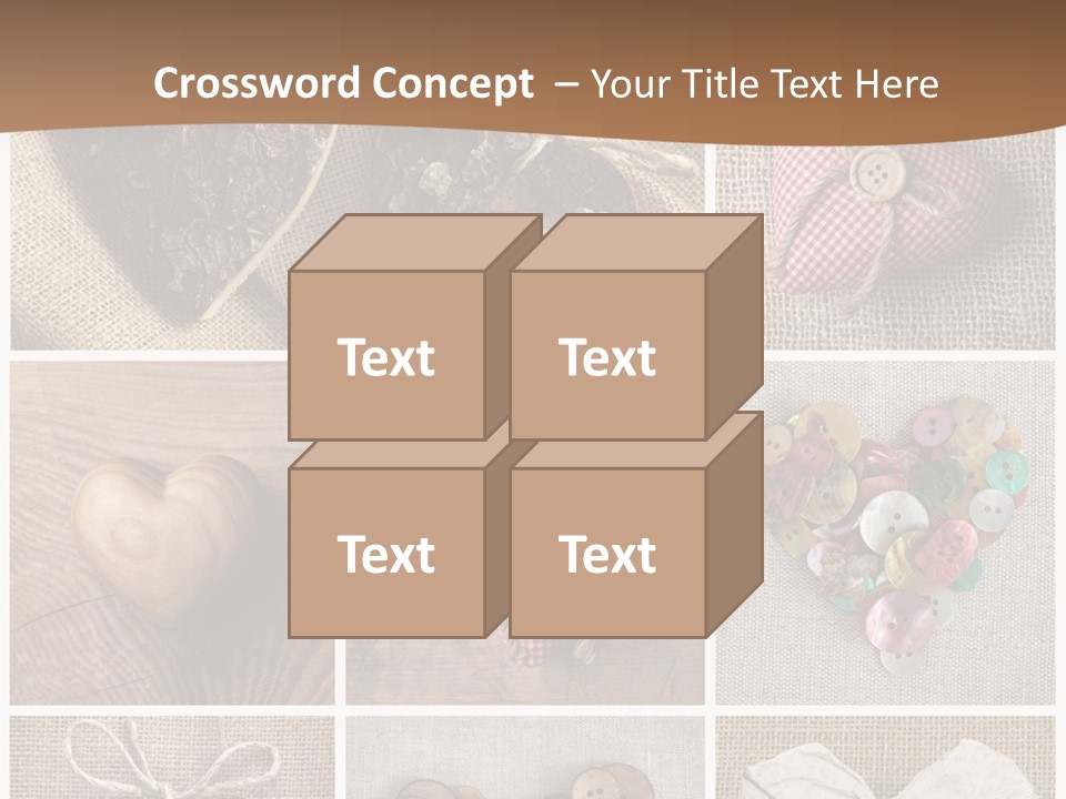 String Romance Collage PowerPoint Template