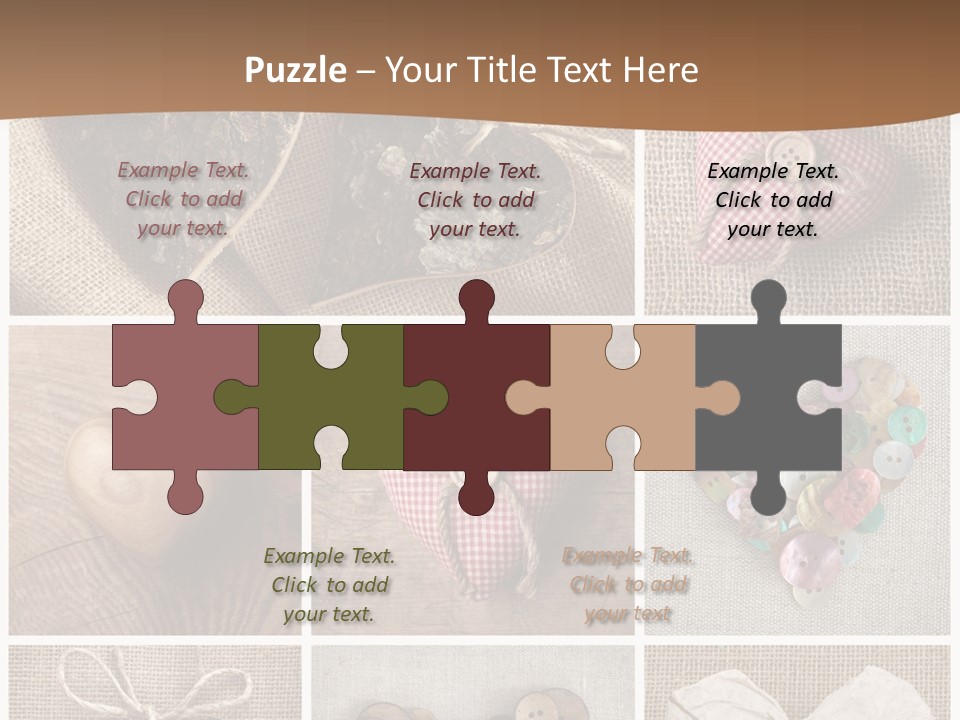 String Romance Collage PowerPoint Template