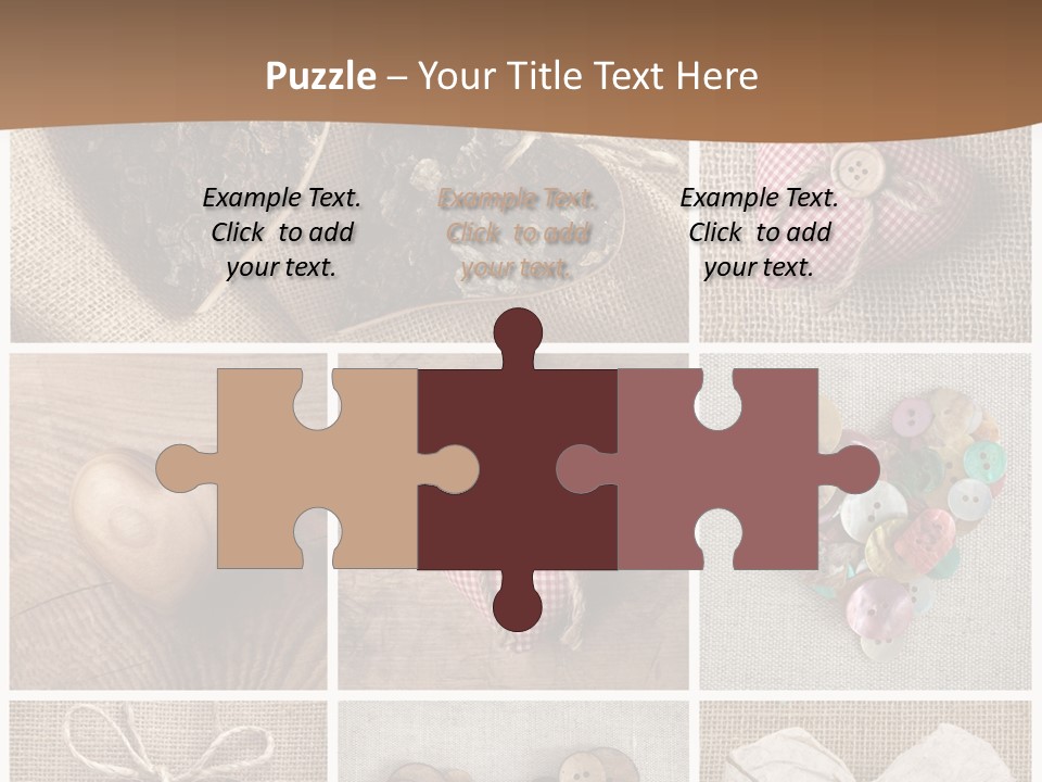 String Romance Collage PowerPoint Template