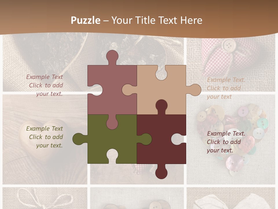 String Romance Collage PowerPoint Template