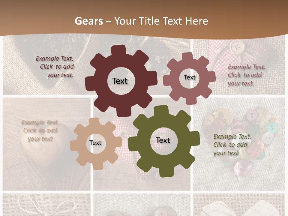 String Romance Collage PowerPoint Template