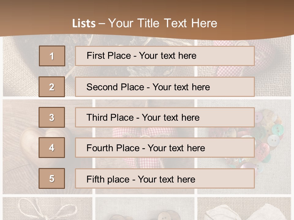 String Romance Collage PowerPoint Template