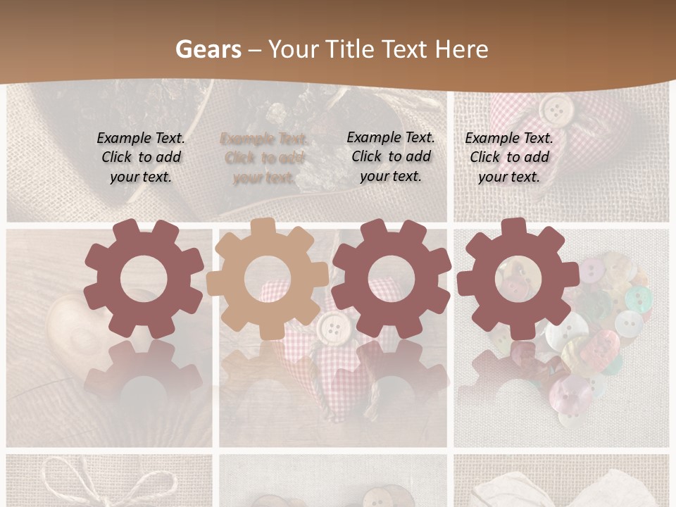 String Romance Collage PowerPoint Template