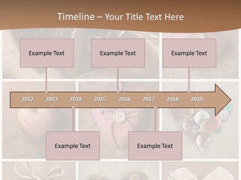 String Romance Collage PowerPoint Template