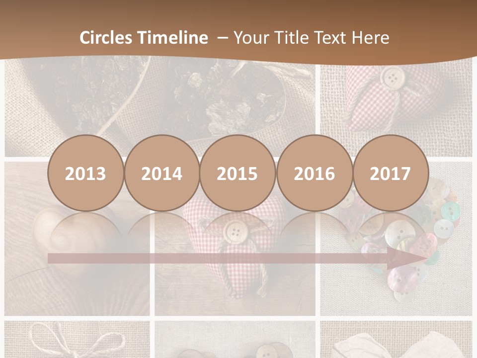 String Romance Collage PowerPoint Template