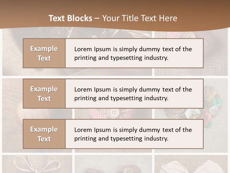 String Romance Collage PowerPoint Template