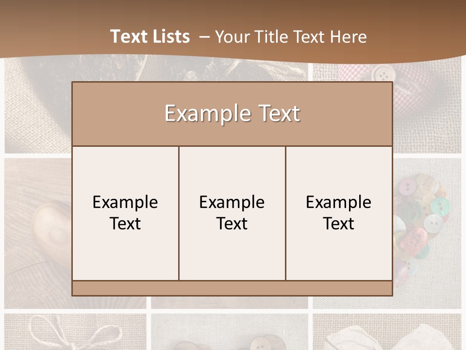 String Romance Collage PowerPoint Template