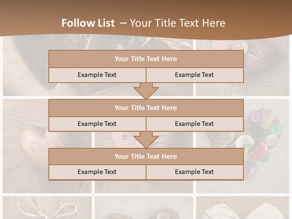 String Romance Collage PowerPoint Template